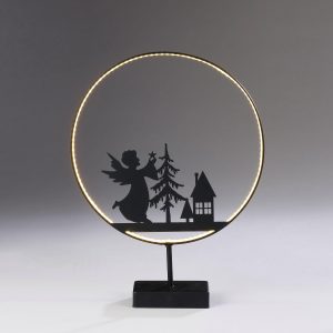 CHRISTMAS GOODS by Inge LED Dekolicht »Silhouette Engel«, Warmweiß