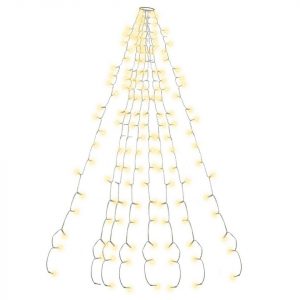 Clanmacy LED-Lichtervorhang »Christbaumbeleuchtung Outdoor Schaufenster 280 LED Lichterkette Weihnachtsbaum«