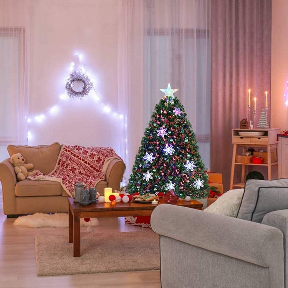 ️COSTWAY Künstlicher Weihnachtsbaum »LED Tannenbaum«, 90 cm, mit