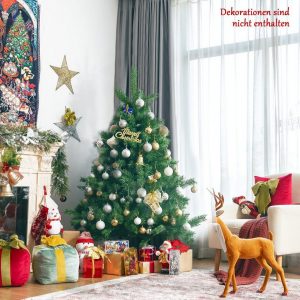 COSTWAY Künstlicher Weihnachtsbaum »Tannenbaum, Christbaum«, 150cm, mit 515 Zweigen & klappbarer Metallständer