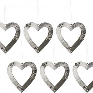 Creativ deco Dekohänger, (6 St.), mit Glitzer-Steinen