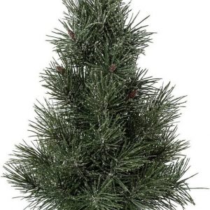 Creativ deco Künstlicher Weihnachtsbaum, Kiefer im Topf, geeist