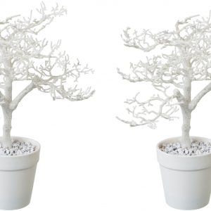 Creativ green Künstlicher Weihnachtsbaum, im farblich passenden Topf und mit Glitzer-Optik