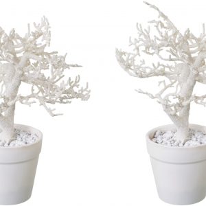 Creativ green Künstlicher Weihnachtsbaum, im farblich passenden Topf und mit Glitzer-Optik