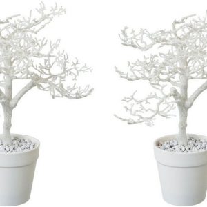 Creativ green Künstlicher Weihnachtsbaum, im farblich passenden Topf und mit Glitzer-Optik