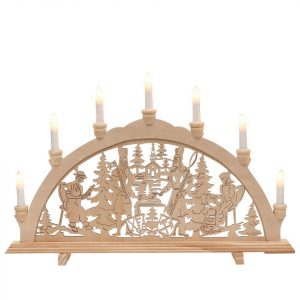 Dekohelden24 Schwibbogen »Holz Schwibbogen, Motiv: Bergleute filigran, 7«