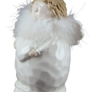 dekojohnson Engelfigur »Weihnachtsengel Schutzengel Porzellan-Engel 15 cm«