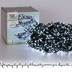ECD Germany Lichterkette »Christbaumschmuck LED 30m weiß 1500 LED Birnen«