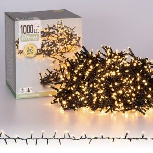 ECD Germany Lichterkette »Weihnachtsbaumschmuck LED 20m weiß 1000 LED Birnen«