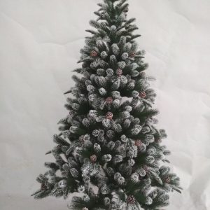 elbmöbel Künstlicher Weihnachtsbaum »Kunst Tannenbaum mit Schnee und Tannenzapfen Christbaum 180cm«, künstlicher Weihnachtsbaum mit Schnee und…