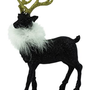 Elchkopf, Höhe: 25,5 cm, schwarz