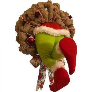 Favson Girlande »Weihnachtskranz Türkranz Weihnachten Weihnachtsdeko Kranz Weihnachtsbaumschmuck Grinch Gefüllte Elfenbeine Stecken Im…