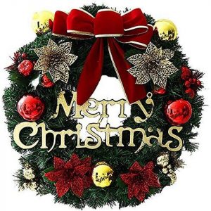 Favson Girlande »Weihnachtskranz Weihnachtsgirlande Deko 30cm Kreativ Weihnachten Türkranz Treppentür Weihnachten Kamine Treppen Türen Baum Garten…