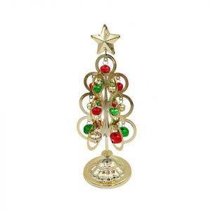 FeelGlad Künstlicher Weihnachtsbaum »Mini-Eisen-Weihnachtsbaum, goldener sechsseitiger Kreisbaum, festliche Dekoration«