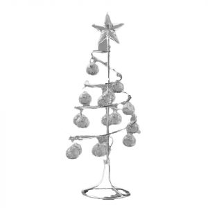 FeelGlad Künstlicher Weihnachtsbaum »Mini-Eisen-Weihnachtsbaum, Spirale Kristallbaum mit Lichtern, Feiertagsdekoration«