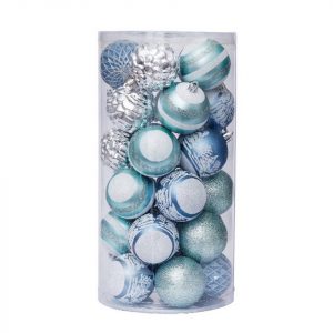 FeelGlad Weihnachtsbaumkugel »Christbaumkugeln, blau gefärbtes Weihnachtskugel-Set, Christbaumschmuck«