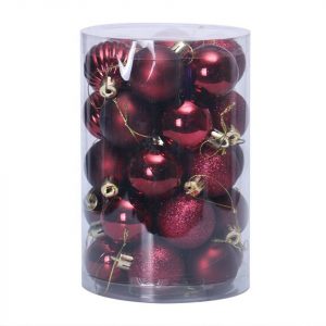 FeelGlad Weihnachtsbaumkugel »Kunststoff-Weihnachtsschmuck-Set, festliche Partydekorationen, Weihnachtsbaumanhänger, Durchmesser 4 cm«