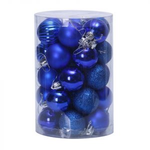 FeelGlad Weihnachtsbaumkugel »Kunststoff-Weihnachtsschmuck-Set, festliche Partydekorationen, Weihnachtsbaumanhänger, Durchmesser 4 cm«