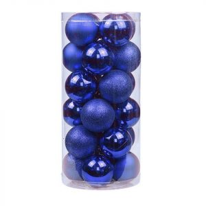 FeelGlad Weihnachtsbaumkugel »Kunststoff-Weihnachtsschmuck-Set, festliche Partydekorationen, Weihnachtsbaumanhänger, Durchmesser 3 cm«