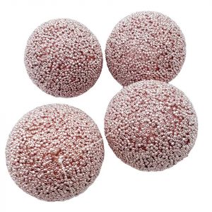 Florissima Weihnachtsbaumkugel »4 Kugeln Perlen Rosa 8cm Weihnachtsschmuck Hänger Weihnachten Dekoration Christbaumschmuck«