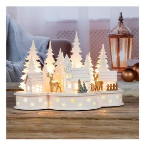 GartenHero Weihnachtsdorf »Weihnachtsstadt LED Holz Beleuchtung Weihnachtsdorf Weihnachtsszene«