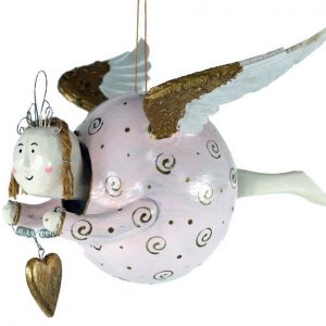 Guru-Shop Christbaumschmuck »Dicker Schwebeengel, Schutzengel, in 3 Farben«