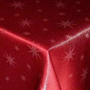 Haus und Deko Tischdecke »Tischdecke Weihnachten 90 x 90 cm Lurex Sterne«, Lurex Sterne
