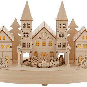 Home affaire Weihnachtsdorf, mit LED-Beleuchtung und Musikwerk
