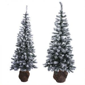 Home Society B.V. Künstlicher Weihnachtsbaum »2 St Künstliche Tannenbäume beschneit 180cm 210cm Weihnachten Weihnachtsdeko Dekoration…