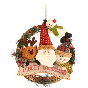 Housruse Girlanden »Hängende Girlande Weihnachtsschmuck Weihnachtskranz Türgirlande Weihnachtsschmuck Rattan Girlande Dekoration Tür Wand Fenster…