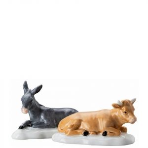 Hutschenreuther Tierfigur »Weihnachtskrippe Krippenfiguren Set Ochse und Esel« (2er-Set)