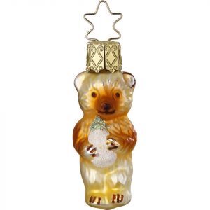 INGE-GLAS® Christbaumschmuck »Bärchen, Mini Bär« (1-tlg), mundgeblasen, handbemalt