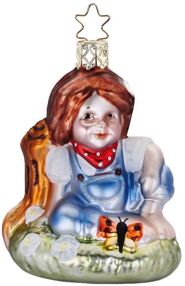 INGE-GLAS® Christbaumschmuck »Frühlingserwachen 9cm limitierte Auflage« (1-tlg), mundgeblasen, handbemalt, limitierte Auflage