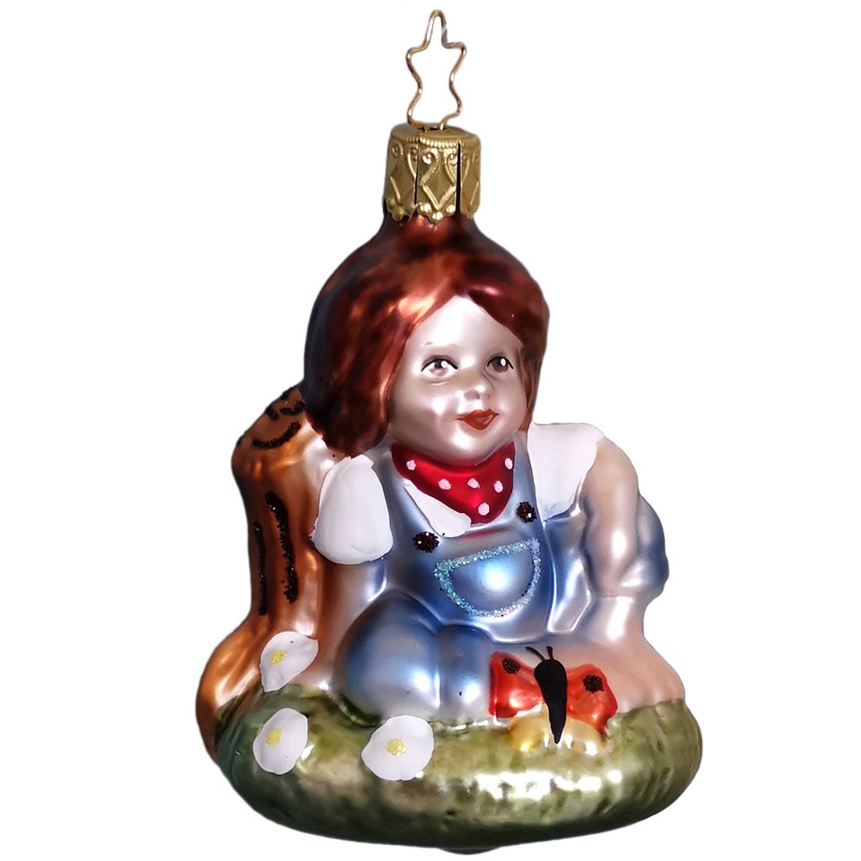 INGE-GLAS® Christbaumschmuck »Frühlingserwachen 9cm limitierte Auflage« (1-tlg), mundgeblasen, handbemalt, limitierte Auflage – Bild 2