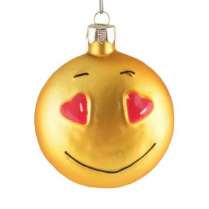 INGE-GLAS® Christbaumschmuck »INGE-GLAS® Weihnachts-Hänger Jokie LOVE« (1-tlg)