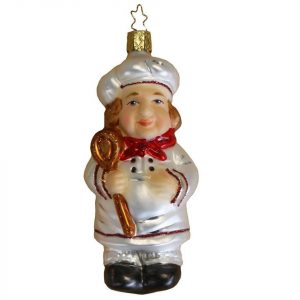 INGE-GLAS® Christbaumschmuck »INGE-GLAS Weihnachts-Hänger Koch Le Maitre« (1-tlg)