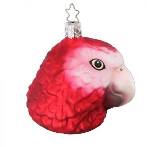 INGE-GLAS® Christbaumschmuck »INGE-GLAS® Weihnachts-Hänger Roter Ara« (1-tlg)