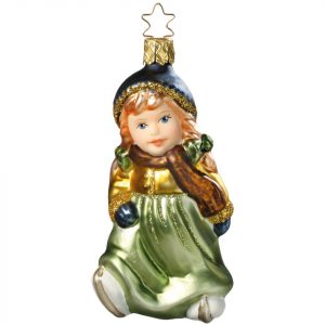 INGE-GLAS® Christbaumschmuck »Mädchen auf dem Eis 11,5 cm« (1-tlg), mundgeblasen, handbemalt