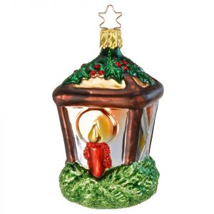 INGE-GLAS® Christbaumschmuck »Weihnachtslicht Laterne 10cm« (1-tlg), mundgeblasen, handbemalt