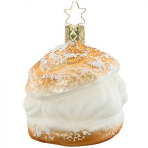 INGE-GLAS® Christbaumschmuck »Windbeutel« (1-tlg), mundgeblasen, handbemalt