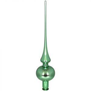 INGE-GLAS® Christbaumspitze »hellgrün« (1-tlg), mundgeblasen, handbemalt