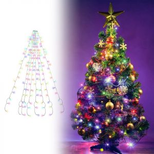 Jiubiaz LED-Lichterkette »280 LED Lichterkette Aussen Festlich PartyLicht RGB Weihnachtsbaum«