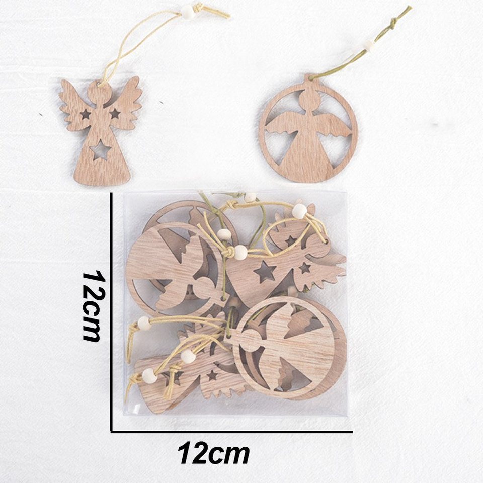 Jormftte Langsocken »Christbaumschmuck aus Holz in Form eines Engels« – Bild 2