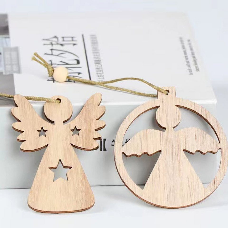 Jormftte Langsocken »Christbaumschmuck aus Holz in Form eines Engels« – Bild 3