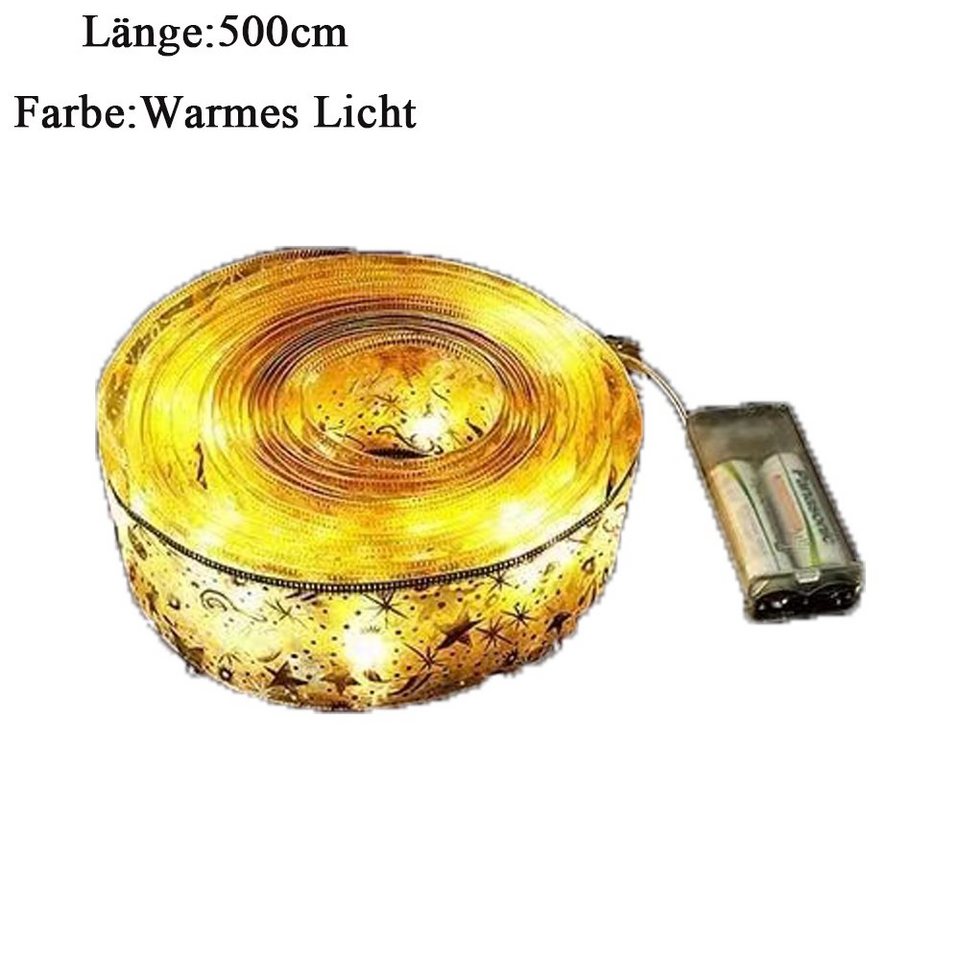 Jormftte Lichterkette »Weihnachts-Lichterkette, 5m, Weihnachtslichter, batteriebetriebene Lichterkette für Weihnachtsbaum, Innen- und Außendekoration« – Bild 2