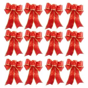 Jormftte Weihnachtskugelständer »Weihnachtsbaumschmuck,12 Stück Weihnachtsbaum Schleifen«
