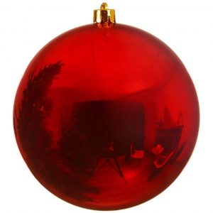 Kaemingk Weihnachtsbaumkugel »Christbaumkugeln Weihnachtskugeln bruchfest Ø 25 cm 1 Stück weihnachtsrot glanz«