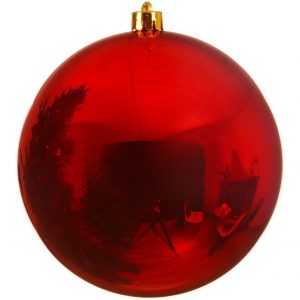 Kaemingk Weihnachtsbaumkugel »Christbaumkugeln Weihnachtskugeln bruchfest Ø 14 cm 1 Stück weihnachtsrot glanz«