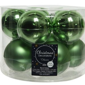 Kaemingk Weihnachtsbaumkugel »Christbaumkugeln Weihnachtskugeln Glas Ø 6 cm 10 S«