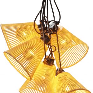 KONSTSMIDE LED-Lichterkette, 10 klare Birnen / bernsteinfarbene Dioden